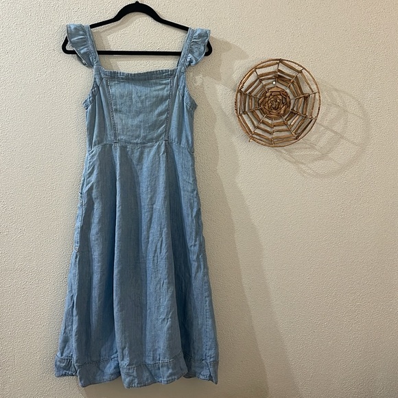 Anthropologie Pilcro Rostand Button-Front Midi Dress Size 2 - Picture 9 of 10